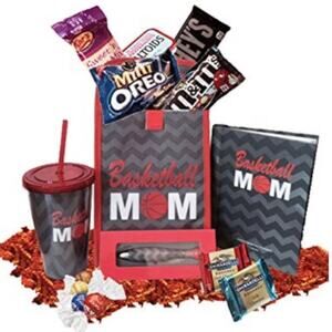 Basketball Mom Thermal Lunch Bag Cup Notebook Pen Candy Snacks Gift Set Bundle